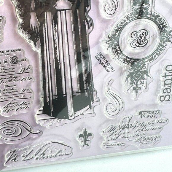 Stampendous Perfectly Clear Stamp 2 Sets Santos Angel & Parisian Charm Cling - Picture 6 of 14